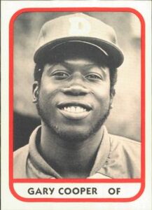 Gary Cooper 1981 minor league baseball card
