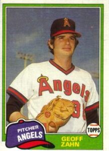 Geoff Zahn 1981 Topps Baseball Card