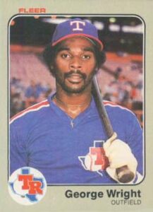 George Wright 1983 Fleer Baseball Card