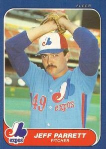 Jeff Parrett 1986 Fleer Baseball Card