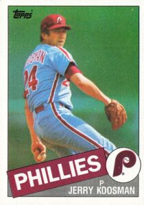 Jerry Koosman 1985 Topps Baseball Card