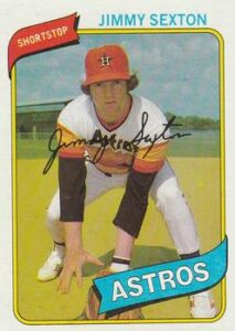 Jimmy Sexton 1980 Topps Baseball Card