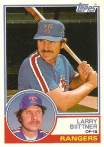 Larry Biittner 1983 Topps Baseball Card