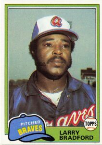 Larry Bradford 1981 Topps Baseball Card