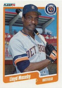 Lloyd Moseby 1990 Fleer baseball card