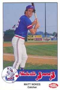 Matt Nokes 1986 minor league baseball card
