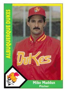 Mike Maddux 1990 minor league baseball card