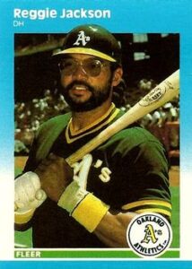 Reggie Jackson 1987 Fleer Baseball Card