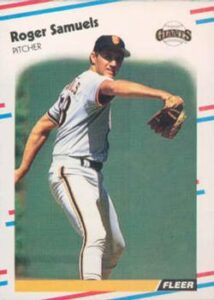 Roger Samuels 1988 Fleer baseball card