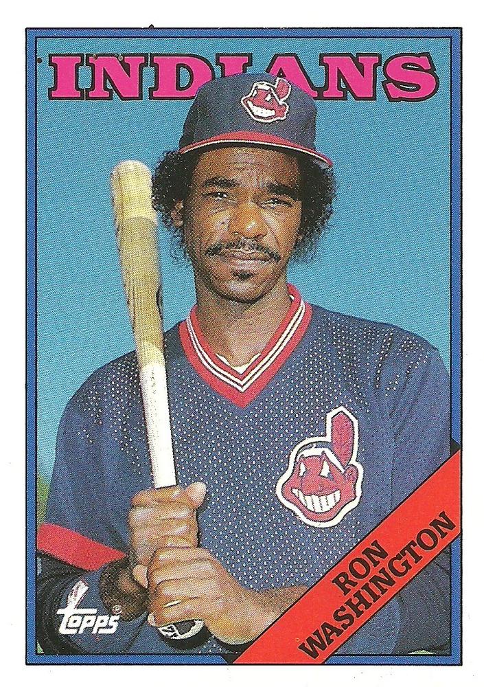 Ron Washington 1988 Topps Baseball Card 1980s Baseball