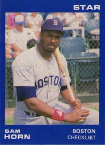 Sam Horn 1989 Star Baseball Card
