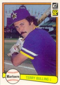 Terry Bulling 1982 Donruss Baseball Card