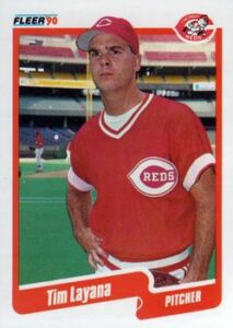 Tim Layana 1990 Fleer Baseball Card