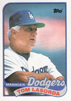 Tommy Lasorda 1989 Topps Baseball Card