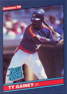 Ty Gainey 1986 Donruss Baseball Card