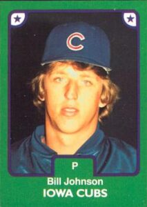 Bill Johnson 1984 minor league baseball card
