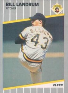 Bill Landrum 1989 Fleer Baseball Card
