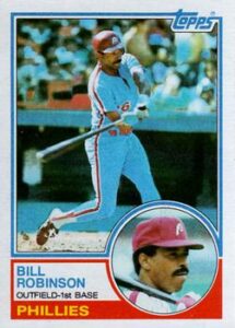 Bill Robinson 1983 Topps Baseball Card