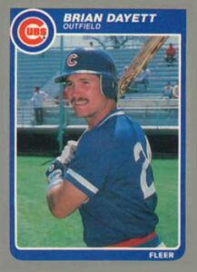 Brian Dayett 1985 Fleer baseball card
