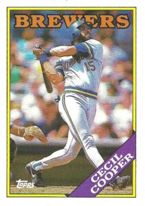 Cecil Cooper 1988 Topps Baseball Card