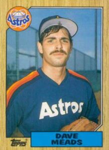 Dave Meads 1987 Topps Baseball Card