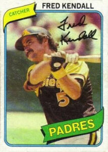 Fred Kendall 1980 Topps Baseball Card