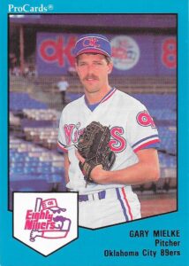 Gary Mielke 1989 minor league baseball card