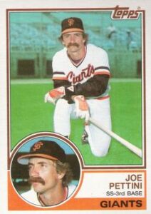 Joe Pettini 1983 Topps Baseball Card