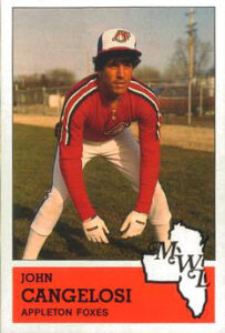 John Cangelosi 1983 minor league baseball card