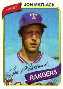 Jon Matlack 1980 Topps Baseball Card