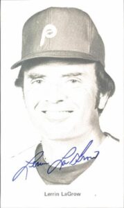 Lerrin Legrow 1980 Phillies postcard