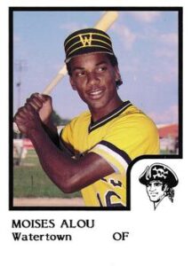 Moises Alou minor league baseball card
