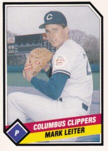 Mark Leiter 1989 minor league baseball card