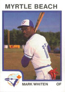 Mark Whiten 1987 minor league baseball card