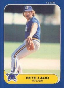 Pete Ladd 1986 Fleer Baseball Card