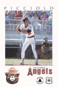 Rob Picciolo 1984 Angels baseball card