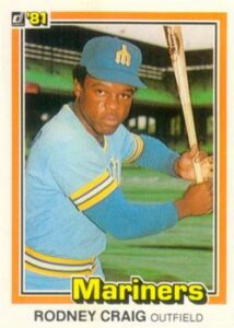 Rod Craig 1981 Donruss Baseball Card