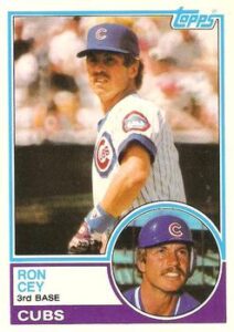 Ron Cey 1983 Topps Baseball Card