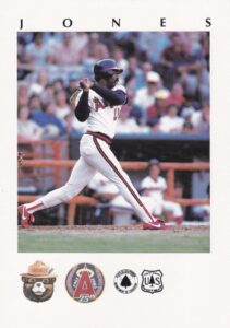 Ruppert Jones 1985 Angels baseball card