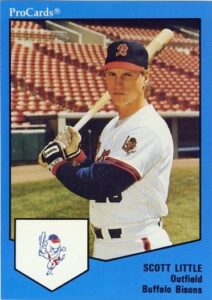 Scott Little 1989 minor league baseball card