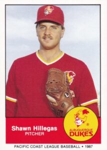 Shawn Hillegas 1987 minor league baseball card