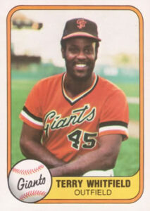 Terry Whitfield 1981 Fleer Baseball Card