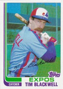 Tim Blackwell 1982 Topps baseball card