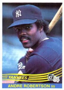 Andre Robertson 1984 Donruss baseball card