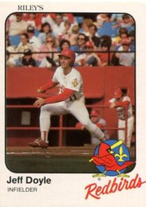 Jeff Doyle 1983 minor league baseball card