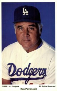 Ron Perranoski 1986 Dodgers postcard