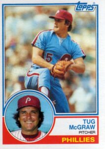 Tug McGraw 1983 Topps Baseball Card