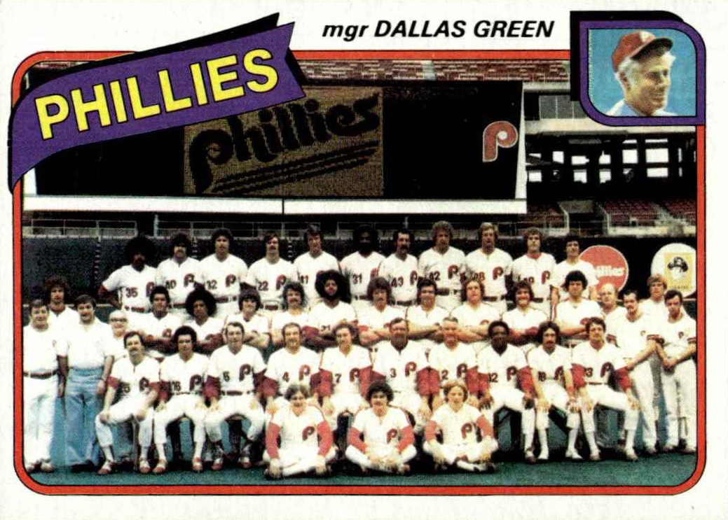 1980 Topps Phillies team card