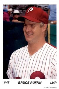 Bruce Ruffin 1987 TastyKake Phillies Baseball Card