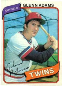 Glenn Adams 1980 Topps Baseball Card